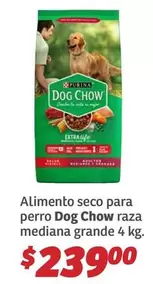 Oferta de Purina - Alimento Seco Para Perro Dog Chow Raza Mediana Grande por $239 en Soriana Híper