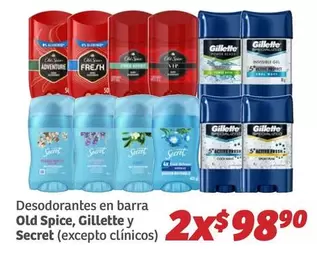 Oferta de Old Spice - Desodorantes En Barra por $98.9 en Soriana Híper