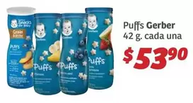 Oferta de Gerber - Puffs por $53.9 en Soriana Híper