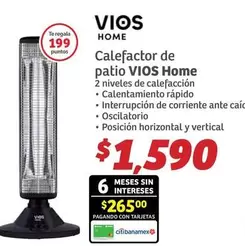 Oferta de Vios - Calefactor De Patio por $1590 en Soriana Híper