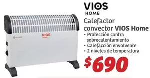 Oferta de Vios - Calefactor Convector  Home por $690 en Soriana Híper