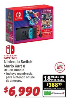 Oferta de Switch - Nintendo  Mario Kart 8 por $6990 en Soriana Híper