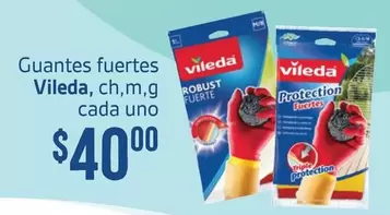 Oferta de Vileda - Guantes Fuertes por $40 en Soriana Híper