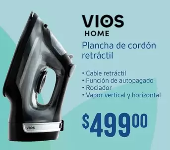 Oferta de Vios - Plancha De Cordon Retractil por $499 en Soriana Híper