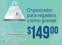 Oferta de Organizador Para Regadera Cromo Grande por $149 en Soriana Súper