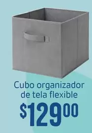 Oferta de Cubo Organizador De Tela Flexible por $129 en Soriana Súper