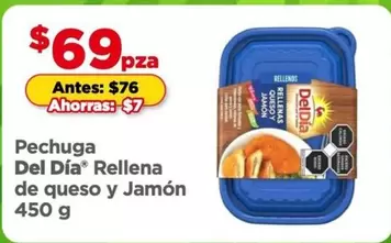 Oferta de Pechuga Del Dia Rellena De Queso Y Jamon por $69 en Bodega Aurrera