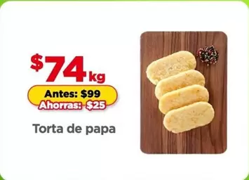 Oferta de Torta De Papa por $74 en Bodega Aurrera