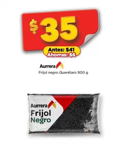 Oferta de Aurrera - Frijol Negro por $35 en Bodega Aurrera