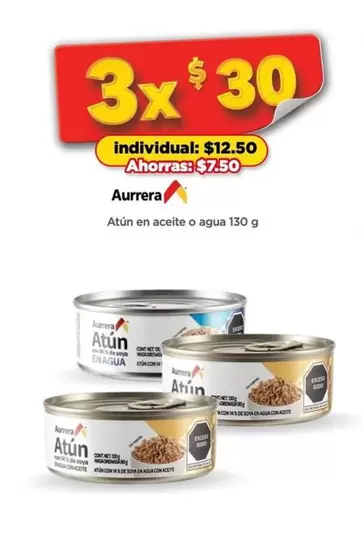 Oferta de Aurrera - Atún En Aceite O Agua por $12.5 en Bodega Aurrera