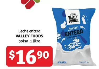 Oferta de Valley Foods - Leche Entera por $16.9 en Soriana Híper