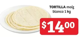 Oferta de Tortilla Maiz Blanca por $14 en Soriana Híper