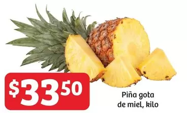 Oferta de Piña Gota De Miel por $33.5 en Soriana Híper