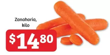 Oferta de Zanahoria por $14.8 en Soriana Híper