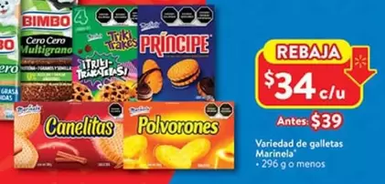 Oferta de Bimbo - Variedad De Galletas por $34 en Walmart