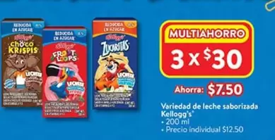 Oferta de Kellogg's - Variedad De Leche Saboritzada por $12.5 en Walmart