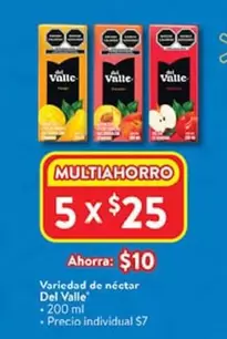 Oferta de Del Valle - Variedad De Néctar por $10 en Walmart