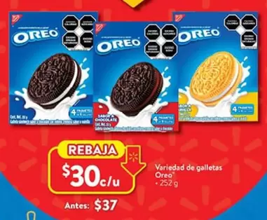 Oferta de Oreo - Galletas por $30 en Walmart