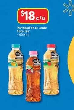 Oferta de Fuze - Variedad De Té Verde  Tea por $18 en Walmart