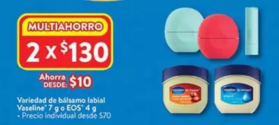 Oferta de Vaseline - Variedad De Bálsamo Labial  7 G EOS 4 en Walmart