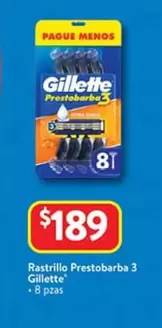 Oferta de Gillette - Rastrillo Prestobarba 3 por $189 en Walmart