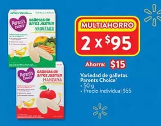 Oferta de Manzana - Galletas Parents Choice por $15 en Walmart