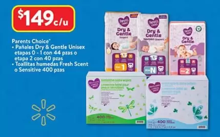 Oferta de Fresh - Dry & Gentle Unisex, Panales Dry Gin & Unisex, Capsro + Con 4 Pras O Et Caps / Con 4 Pras / Toallitas Humedas  Scent O Sensitive por $149 en Walmart