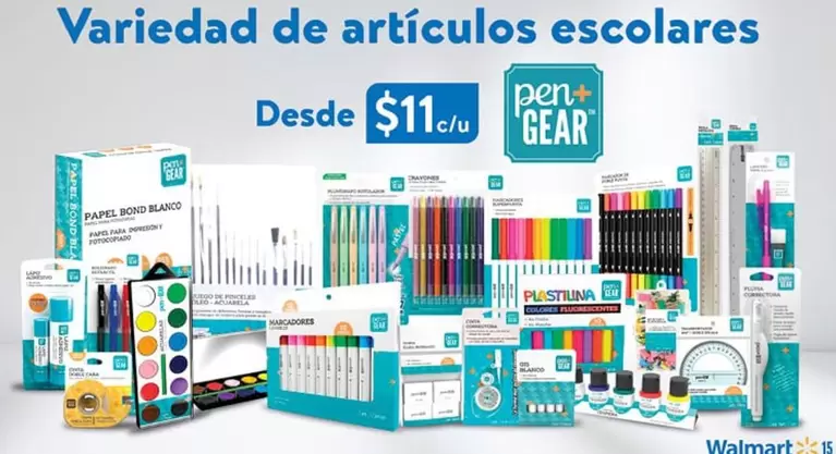 Oferta de Variedad De Artículos Escolares por $11 en Walmart