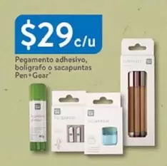 Oferta de Pegamento Adhesivo, Bolígrafo O Sacapuntas Pen+Gear por $29 en Walmart