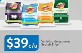 Oferta de Scotch - Variedad De Esponjas  Brite por $39 en Walmart