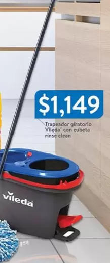 Oferta de Vileda - Trapeador Giratoria Vitel De Con Cubeta por $1149 en Walmart