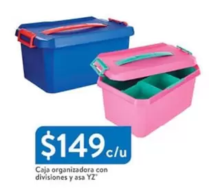 Oferta de Caja Organizadora Con Divisiones Y Asa por $149 en Walmart