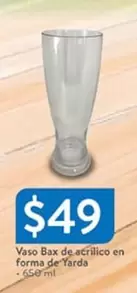 Oferta de Vaso Bax De acrílico en forma de Yarda por $49 en Walmart