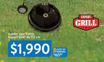 Oferta de Grill Choice - Asador Tipo Kettle Expert Grill por $1990 en Walmart