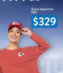 Oferta de NFL - - Gorra Deportiva por $329 en Walmart