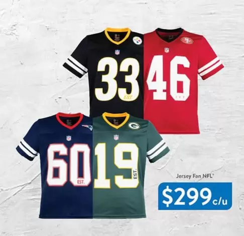 Oferta de Jersey -  Fan por $299 en Walmart