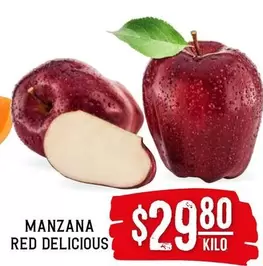 Oferta de Manzana -  Red Delicious por $29.8 en Soriana Híper