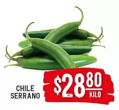 Oferta de Serrano - Chile por $28.8 en Soriana Híper