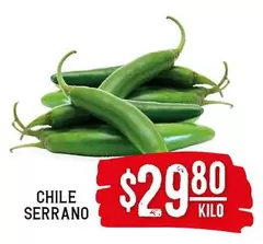 Oferta de Serrano - Chile por $29.8 en Soriana Híper