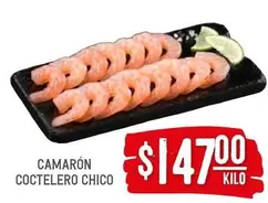 Oferta de Camaron Coctelero Chico por $147 en Soriana Híper