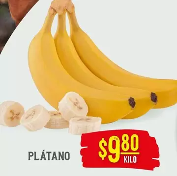 Oferta de Plátano por $9.8 en Soriana Híper