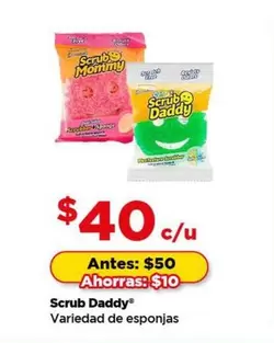 Oferta de Scrub Daddy por $40 en Bodega Aurrera