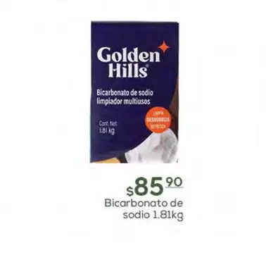 Oferta de Golden Hills - Bicarbonato De Sodio por $85.9 en Fresko