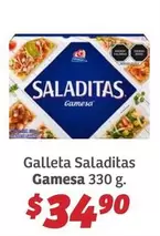 Oferta de Gamesa - Galleta Saladitas por $34.9 en Soriana Híper