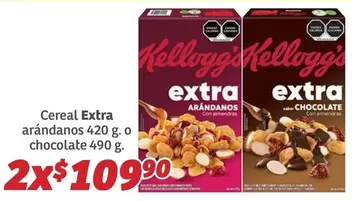 Oferta de Kellogg's - Cereal Extra Arandanos por $109.9 en Soriana Híper