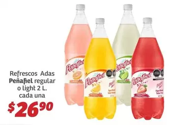 Oferta de Peñafiel - Refrescos Adas Regular O Light por $26.9 en Soriana Híper