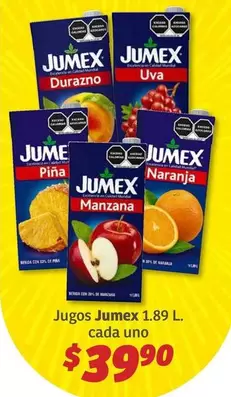 Oferta de Jumex - Jugos 1.89l. Cada Uno por $39.9 en Soriana Híper