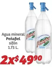 Oferta de Peñafiel - Agua Mineral por $49.9 en Soriana Híper