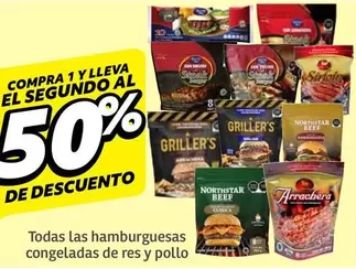 Oferta de Sirloin - Todas Las Hamburguesas Congeladas De Res Y Pollo en Soriana Híper