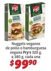 Oferta de Style - Nuggets Veganos De Pollo O Hamburguesa Vegana por $99.9 en Soriana Híper